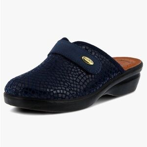 Flexus Spring Step Anatomic Mule.Sz 38.Made in Italy.Genuine Vera Pelle leather